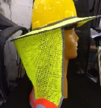 CUBRE CASCO CON NUQUERA COLOR AMARILLO